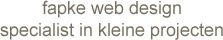 fapke webdesign specialist in kleine projecten